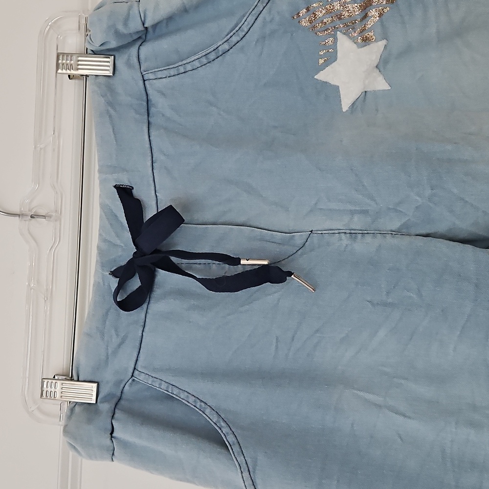 Venti6 Joggers Denim Blue with Drawstring & Stars - Picture 3 of 8